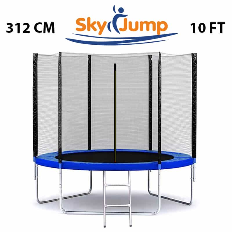 Батут SkyJump 312 см з сіткою і драбинкою