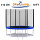 Батут SkyJump 312 см з сіткою і драбинкою