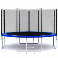 Батут SkyJump 374 см з сіткою і драбинкою