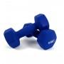 Гантели для фитнеса металлические Neo-Sport Blue 2 x 4 кг