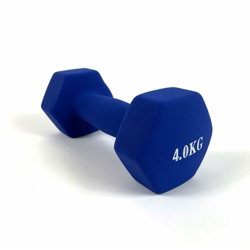 Гантели для фитнеса металлические Neo-Sport Blue 2 x 4 кг