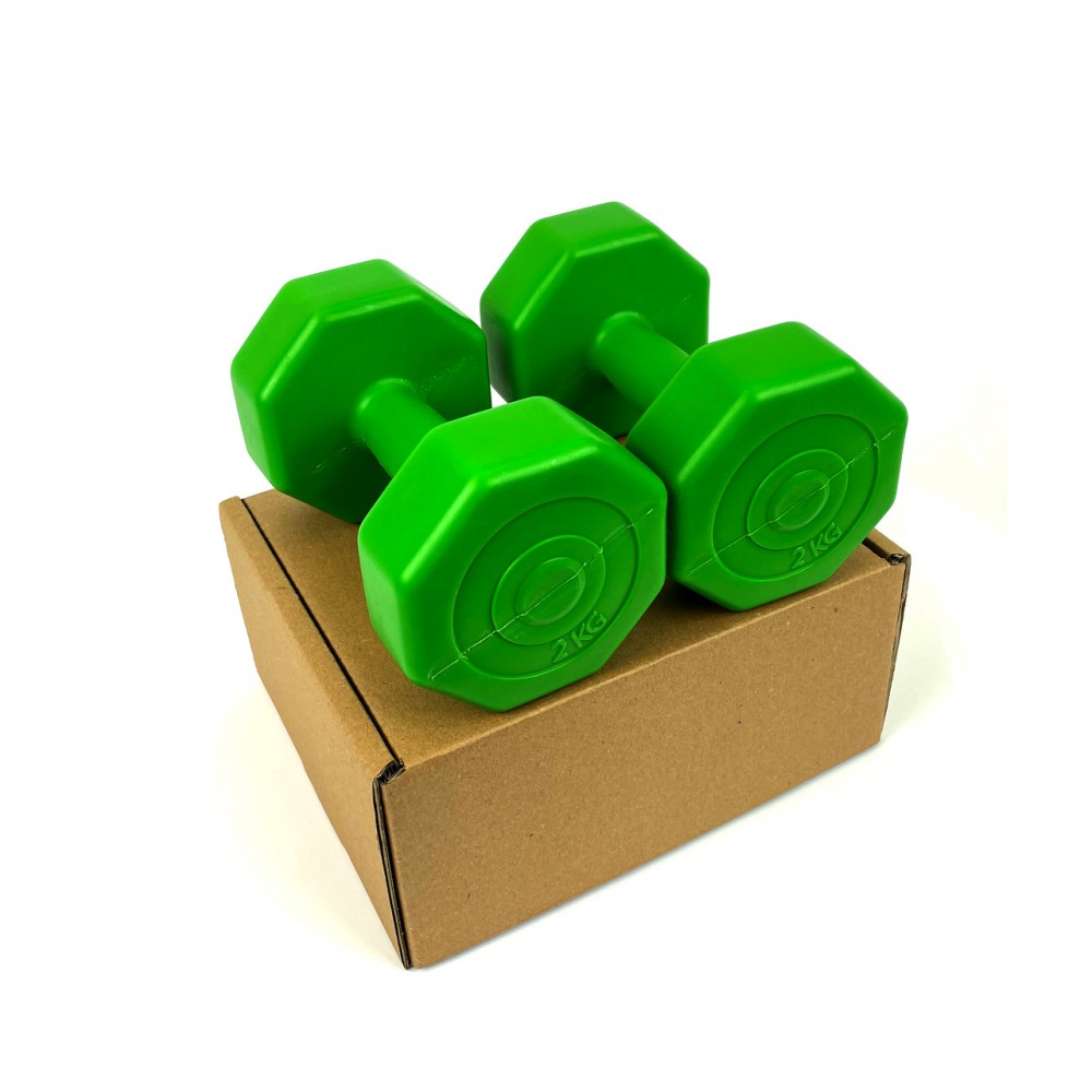 Гантели для фитнеса NEO-SPORT 2 кг x 2 шт., композитные