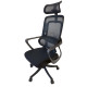 Крісло офісне ергономічне Е2502 ERGO BLACK