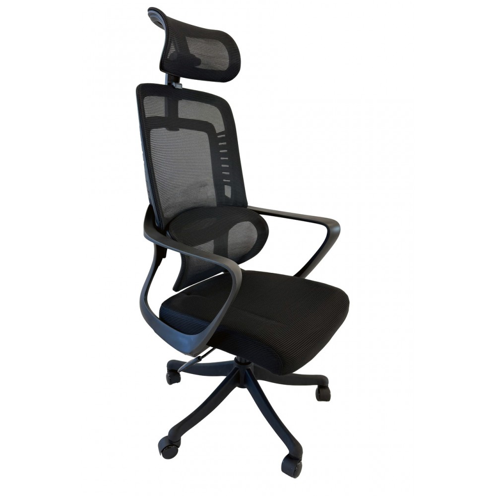 Крісло офісне ергономічне Е2502 ERGO BLACK