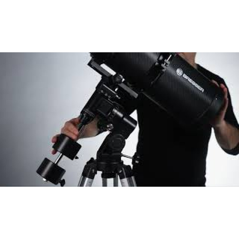 Телескоп Bresser Pluto II 114/500 EQ Carbon с солнечным фильтром и адаптером для смартфона (4614500)