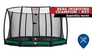 BERG InGround Champion trampoline + Safety Net deluxe | assembly movie