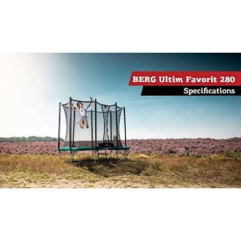 Батут Berg Ultim Favorit Green 280x190 см с сеткой Comfort
