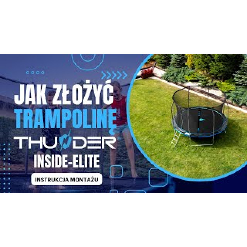 Батут Thunder Elite 252 см з внутрішньою сіткою та драбинкою