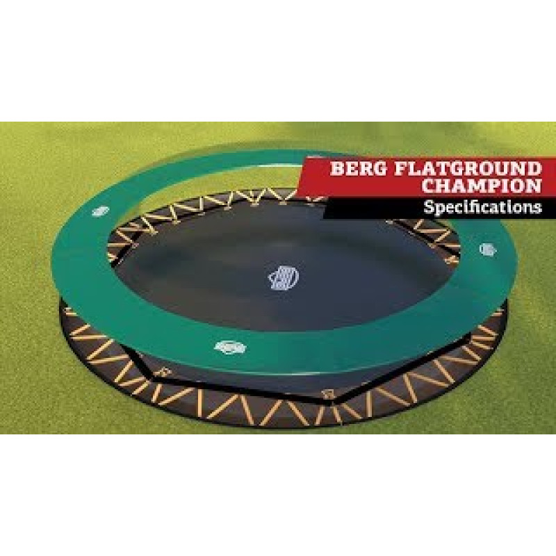Батут Berg FlatGround Champion Grey 430 см