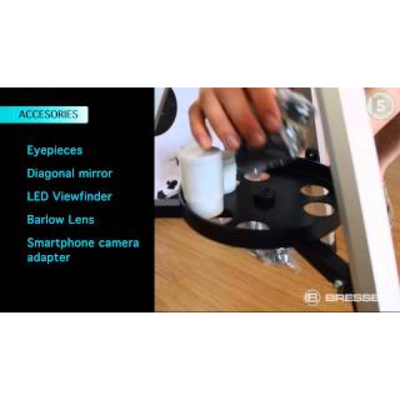 Телескоп Bresser Arcturus 60/700 AZ с солнечным фильтром и адаптером для смартфона (4511609)