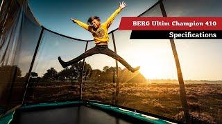 BERG Ultim Champion Regular 410 trampoline | specifications