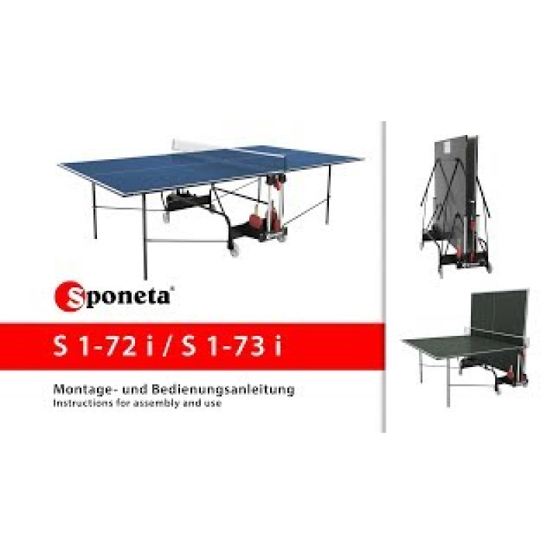 Теннисный стол Sponeta S1-73i, синий