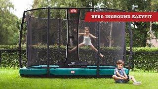 BERG InGround EazyFit + Safety Net Deluxe Eazy Fit trampoline
