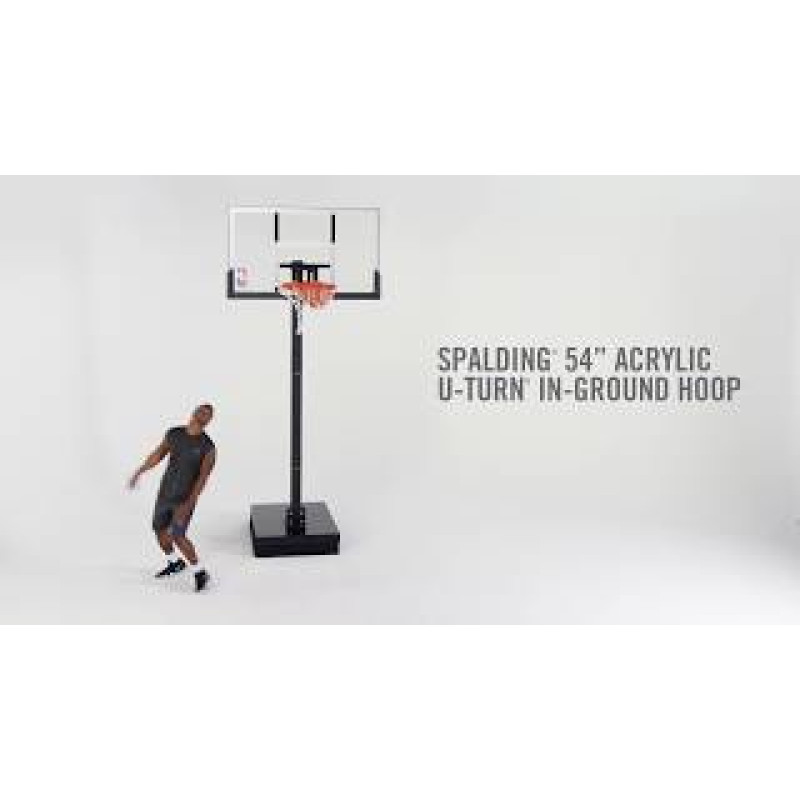Баскетбольна стійка Spalding Acrylic Gold In-Ground 54"