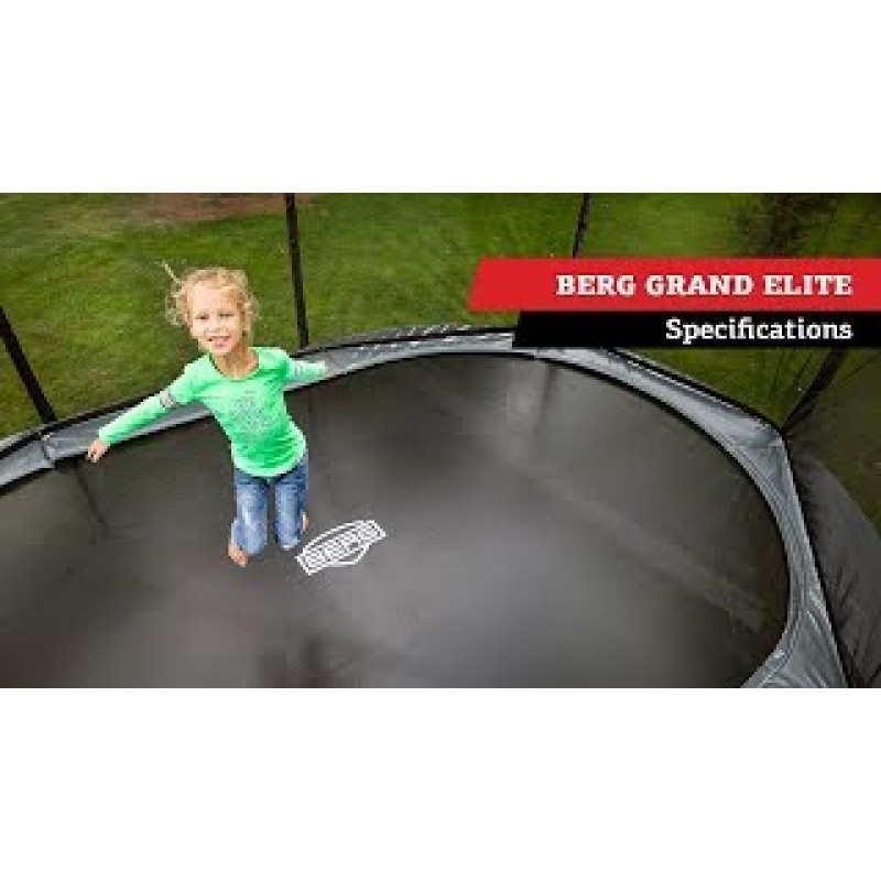 Батут Berg Grand Elite Grey 520x345 см с сеткой Deluxe XL