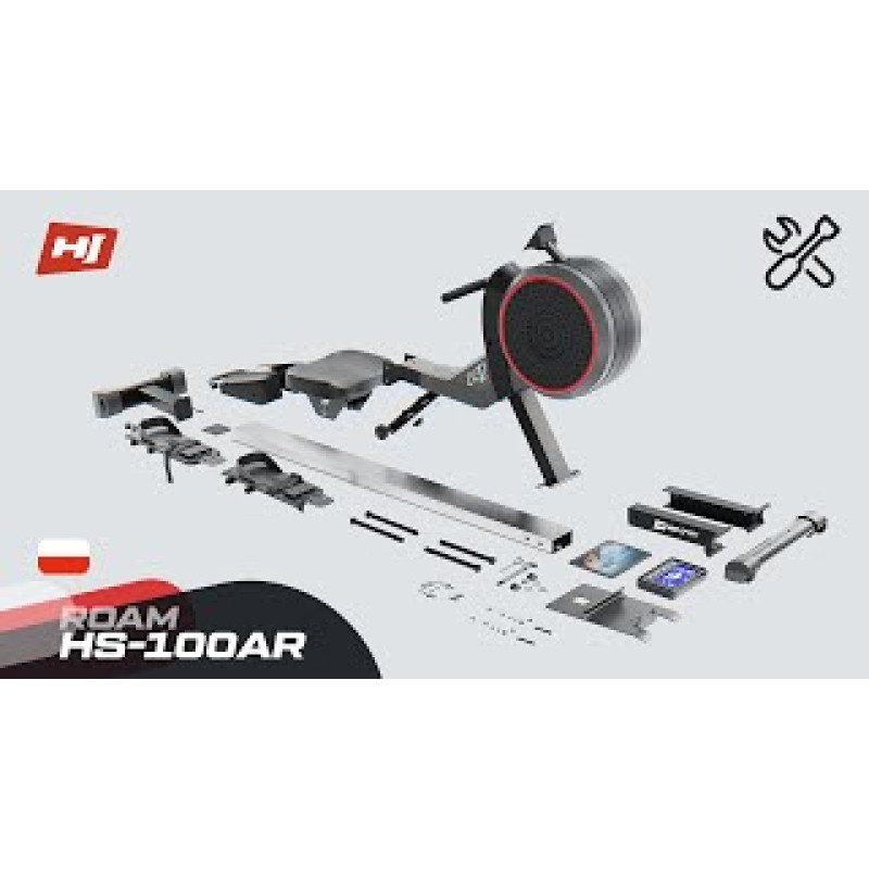 Гребний тренажер Hop-Sport 100AR Roam Grey