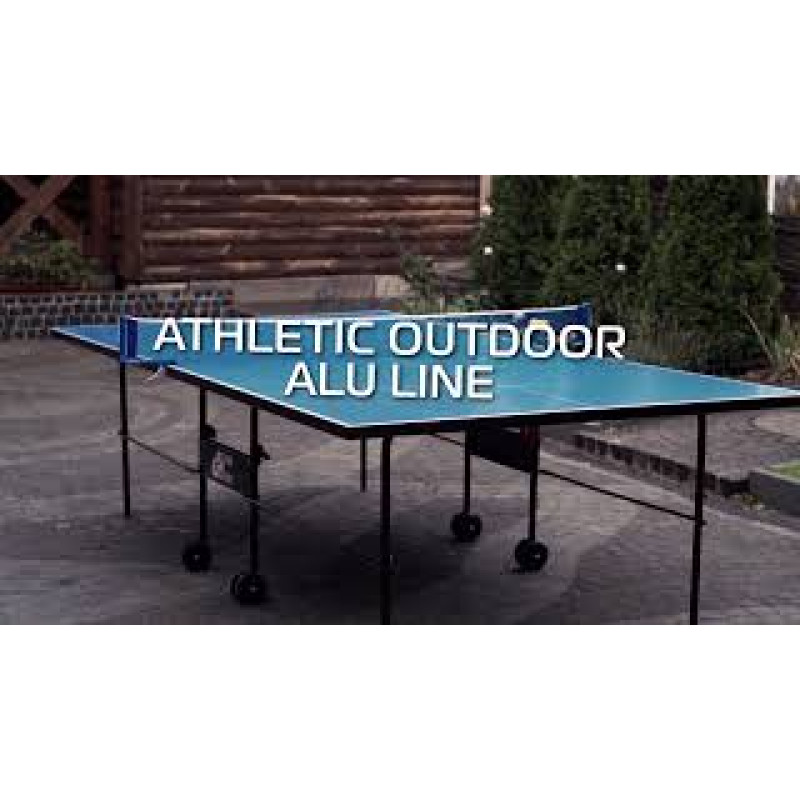 Всепогодний тенісний стіл GSI-Sport Athletic Outdoor Alu Line (синій)