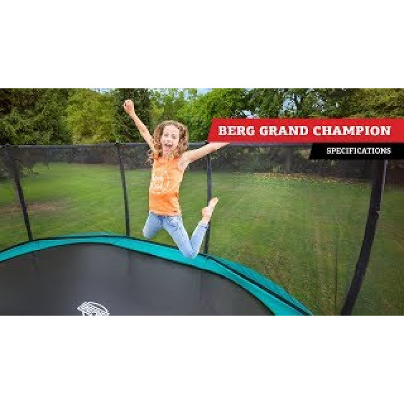 Батут Berg Grand Champion Green 350x250 см с сеткой Deluxe