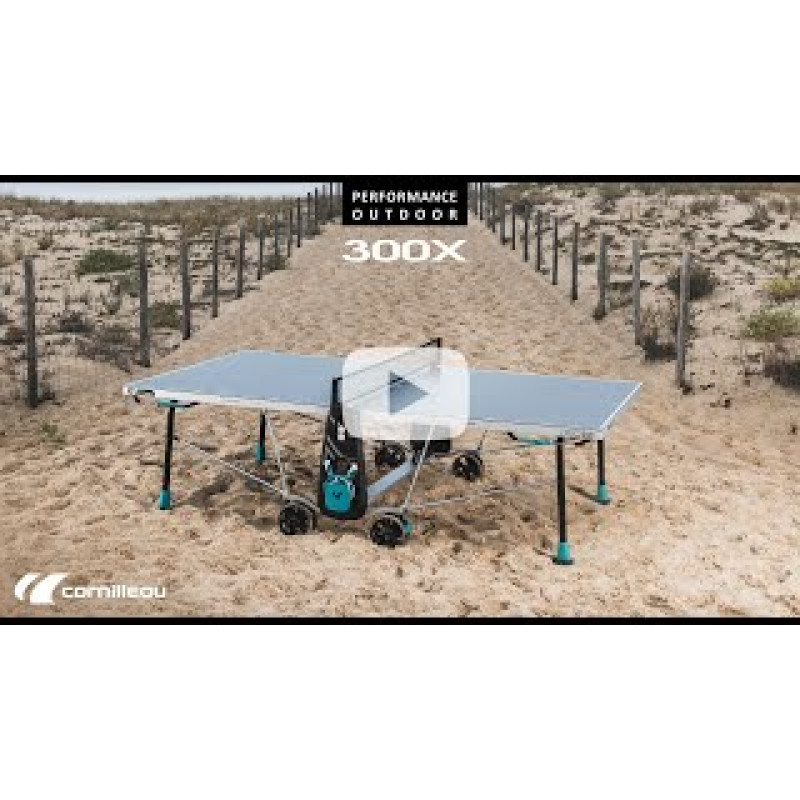 Стіл тенісний CORNILLEAU 300X OUTDOOR сірий 115302