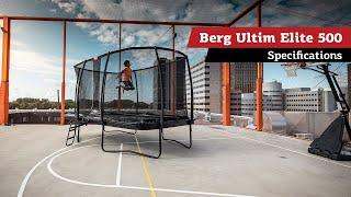 BERG Ultim Elite 500 trampoline | specifications