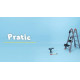 Драбина телескопічна Colombo Pratic 4+5 Steel (PRATIC4+5ACC)