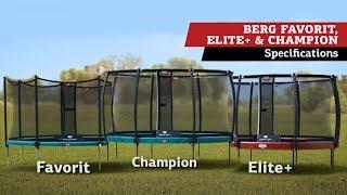 Specifications | BERG Favorit, BERG Champion and BERG Elite+ trampolines