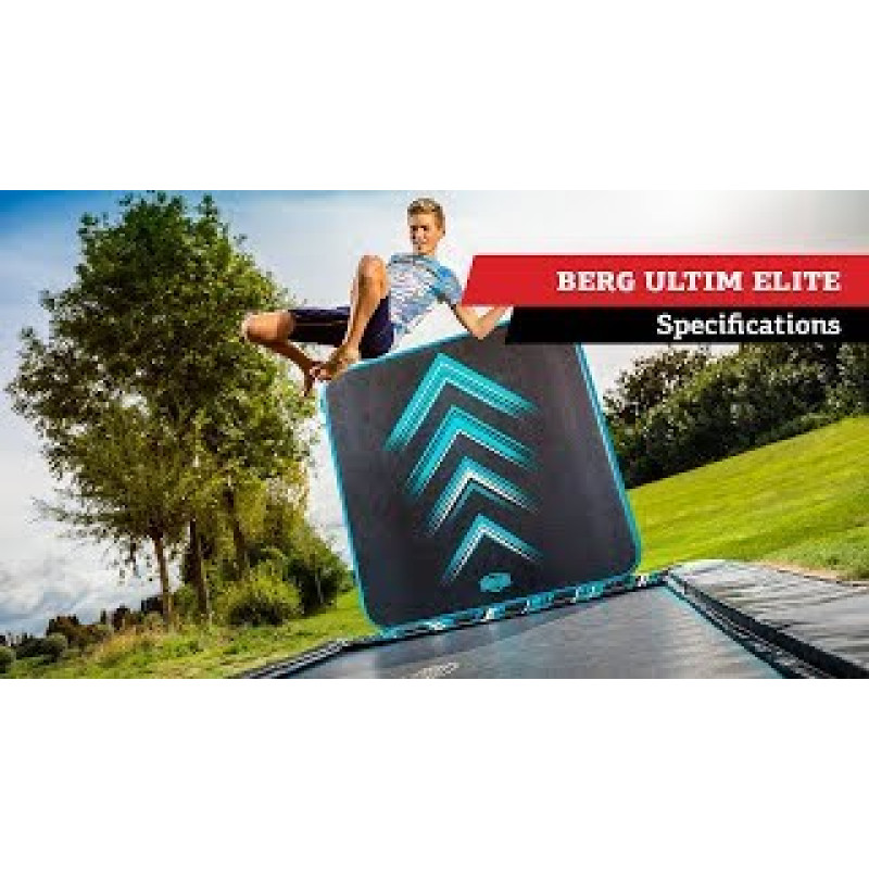 Батут Berg Ultim FlatGround Elite Black 500x300 см