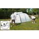 Палатка четырехместная High Peak Ancona 4.0 Grey/Dark Grey/Green (10244)