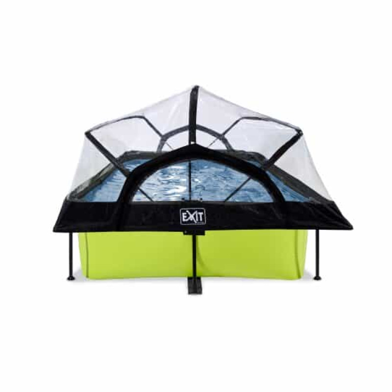 Бассейн Exit Lime 300x200х65 см с фильтром-насосом и куполом
