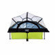 Бассейн Exit Lime 300x200х65 см с фильтром-насосом и куполом