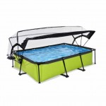 Басейн Exit Lime 300x200х65 см з фільтром-насосом і куполом