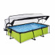 Бассейн Exit Lime 300x200х65 см с фильтром-насосом и куполом