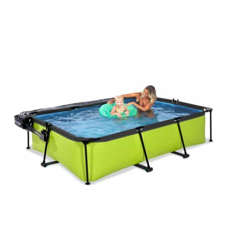 Бассейн Exit Lime 300x200х65 см с фильтром-насосом и куполом