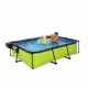 Бассейн Exit Lime 300x200х65 см с фильтром-насосом и куполом