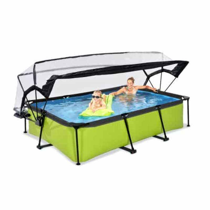 Бассейн Exit Lime 300x200х65 см с фильтром-насосом и куполом
