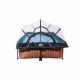 Бассейн Exit Wood 220x150х65 см с фильтром-насосом и куполом