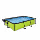 Бассейн Exit Lime 300x200х65 см с фильтром-насосом и куполом