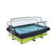 Бассейн Exit Lime 220x150х65 см с фильтром-насосом и куполом