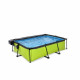 Бассейн Exit Lime 220x150х65 см с фильтром-насосом и куполом