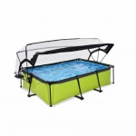 Басейн Exit Lime 220x150х65 см з фільтром-насосом і куполом