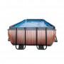 Каркасный бассейн Exit Wood 400x200х100 см с картриджным фильтром-насосом и лестницей