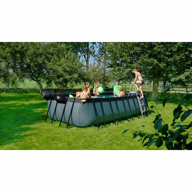 Каркасный бассейн Exit Wood 540x250х122 см с песочным фильтром-насосом и лестницей