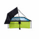 Бассейн Exit Lime 220x150х65 см с фильтром-насосом и тентом