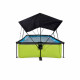 Бассейн Exit Lime 220x150х65 см с фильтром-насосом и тентом