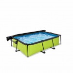 Басейн Exit Lime 220x150х65 см з фільтром-насосом і тентом