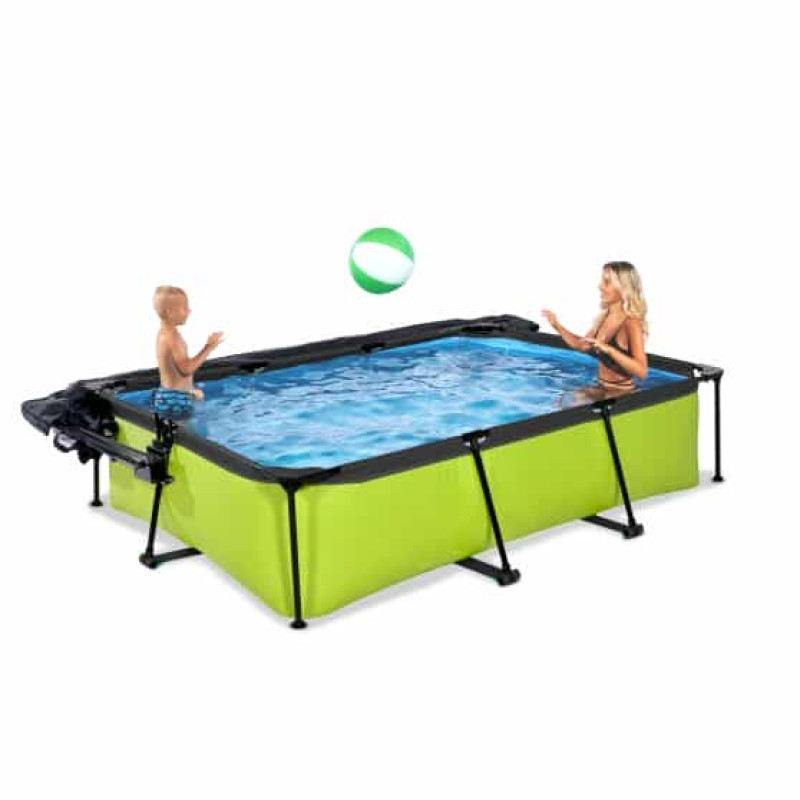 Бассейн Exit Lime 300x200х65 см с фильтром-насосом, куполом и тентом