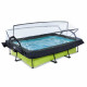Бассейн Exit Lime 300x200х65 см с фильтром-насосом, куполом и тентом