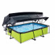 Бассейн Exit Lime 300x200х65 см с фильтром-насосом, куполом и тентом