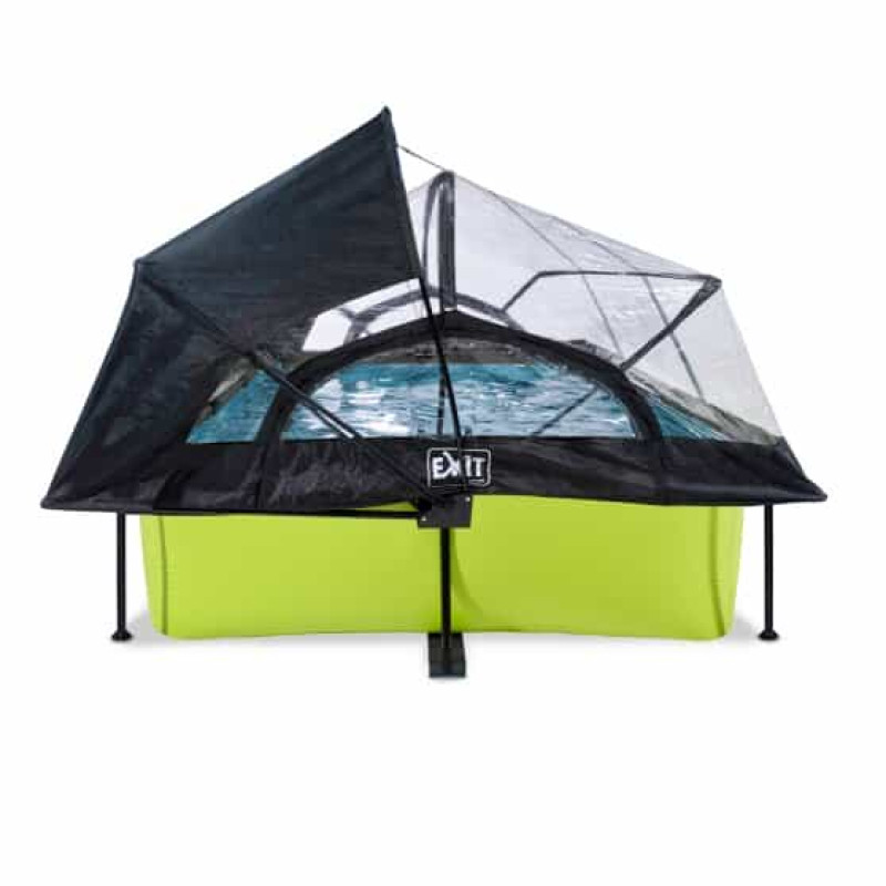 Бассейн Exit Lime 300x200х65 см с фильтром-насосом, куполом и тентом