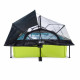 Бассейн Exit Lime 300x200х65 см с фильтром-насосом, куполом и тентом